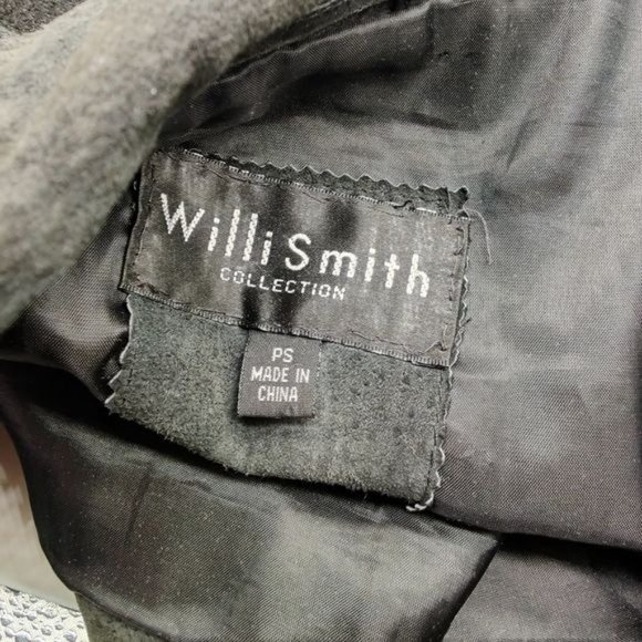 Will Smith Black Suede Leather Jacket Blazer Size Petite Small Fully Lined - Picture 10 of 10